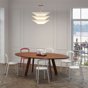 mesa de jantar oval