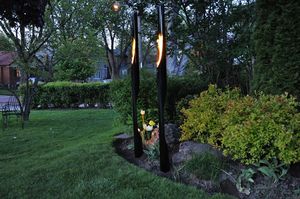 tocha de jardim