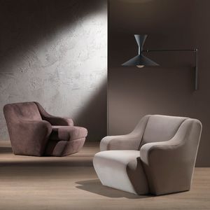 poltrona contemporânea / em fibra acrílica / modular