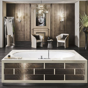 banheira freestanding / em mármore