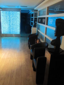 painel borbulhador retroiluminado