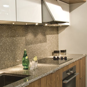 tampo de bancada em Corian® / para cozinha / sob medida