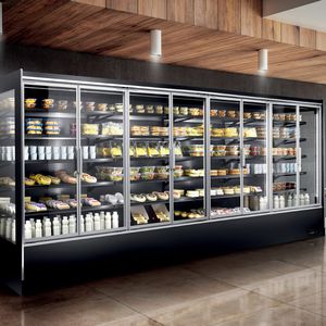 vitrina refrigerada de estante