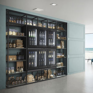 vitrina refrigerada de estante