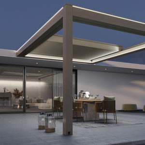 pérgola apoiada em parede