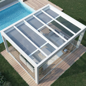 pérgola em vidro
