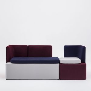 sofá modular / contemporâneo / para zona de recepção / em tecido