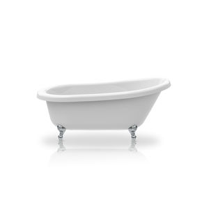 banheira com pés / oval / em acrílico