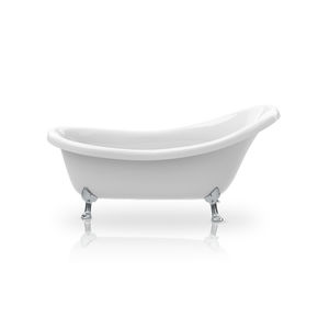banheira com pés / oval / em acrílico