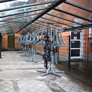 bicicletário de piso
