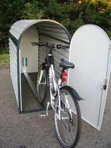 abrigo para bicicletas com sistema de segurança