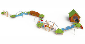 circuito de obstáculos para parque infantil