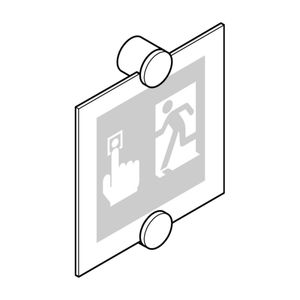 placa de identificação para porta 1