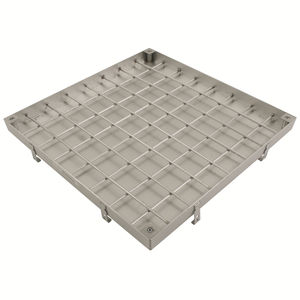 tampa de esgoto em aço inoxidável / quadrada / pré-fabricada