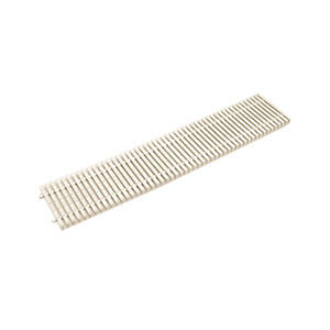 grelha para calha de piso em material plástico