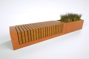 banco para espaço público contemporâneo