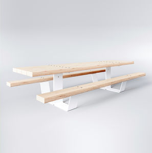 mesa de piquenique contemporânea
