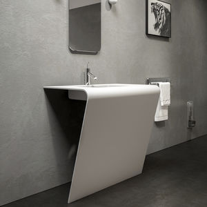 tampo de banheiro em Solid Surface / sob medida