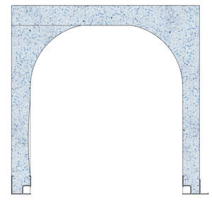 lintel com caixa em poliestireno