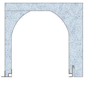 lintel com caixa em poliestireno