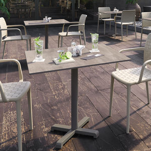 pé de mesa em aço inoxidável / contemporâneo / para mesa alta / para mesa de centro