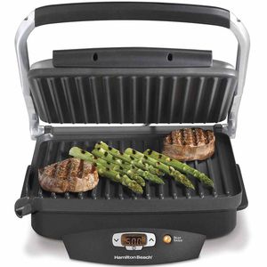 grill de contato elétrico / de bancada / profissional / panini