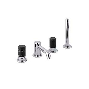 misturador monocomando para banheira / de bancada / em metal cromado / mecânico