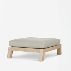 otomana contemporânea / em tecido / em madeira / de jardim