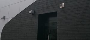 revestimento de fachada em réguas
