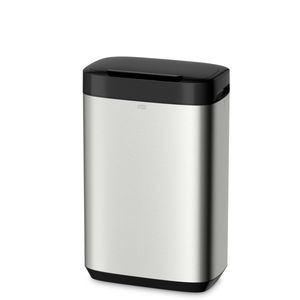 lixeira higiênica / de parede / em aço inox / contemporânea