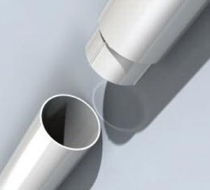 condutor vertical em alumínio