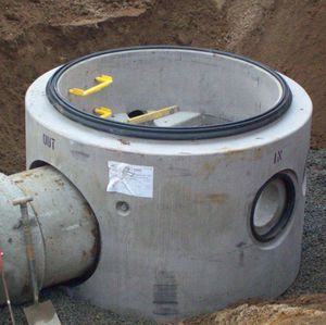 caixa de inspeção de esgoto em concreto pré-fabricado 1