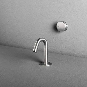 misturador monocomando para bidê / de embutir / em aço inox / 2 furos