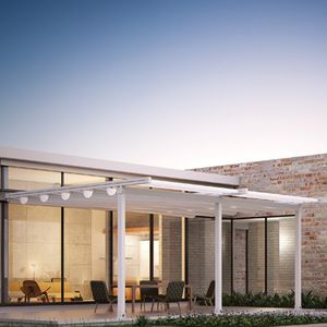 pérgola apoiada em parede