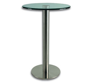 base de mesa em aço inoxidável escovado
