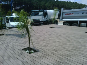 tábua de deck em WPC 1