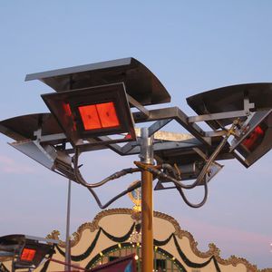 aquecedor infravermelho de ambiente externo de parede / a gás