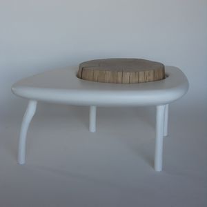 mesa de centro de design orgânico