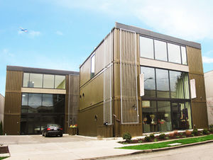 construção em contêiner da linha comercial