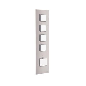 misturador monocomando para box de banheiro / de parede / em metal cromado / termostático