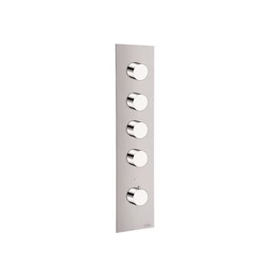 misturador monocomando para box de banheiro / de parede / em metal cromado / termostático