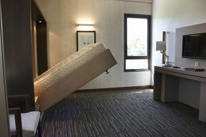 quarto de hotel contemporâneo
