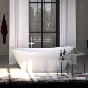 banheira freestanding / oval / em Solid Surface