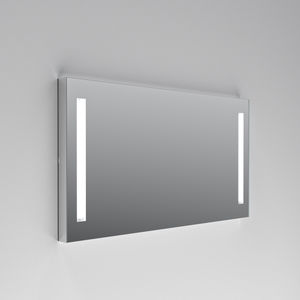 epelho para banheiro de parede / com iluminação / contemporâneo / retangular