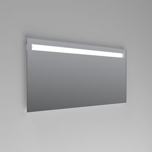 epelho para banheiro de parede / com iluminação / contemporâneo / retangular