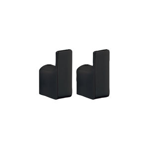 cabide de parede contemporâneo / em metal cromado / duplo / para banheiro