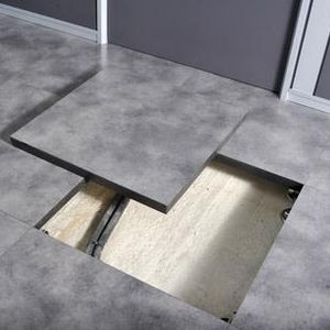 piso elevado em aglomerado