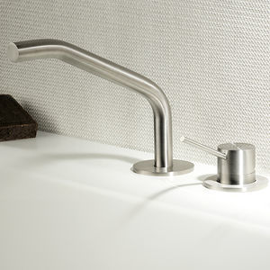 conjunto misturador para banheira em aço inoxidável