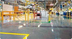 revestimento de piso em resina epóxi líquida