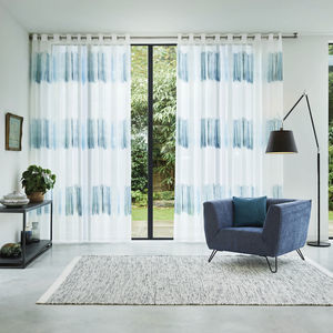 cortina de voile estampada